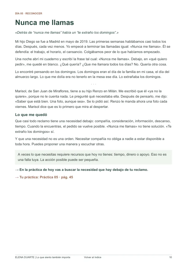 Capítulo 5: Nunca me llamas